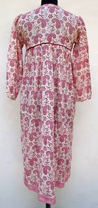 Nouveautés Vêtements pour femmes en coton Robe longue décontractée à manches longues Look d'été Robe longue en coton à usage ethnique - Product Image 2