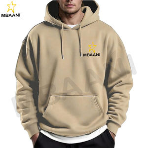 เสื้อฮู้ดผู้ชายแบบสวมหัวบุขนแกะ แขนยาว มีเชือกผูก พร้อมกระเป๋าแบบคังก้า - Product Image 1