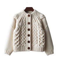 Blouson Bomber en Laine Mérinos Premium Coupe Classique Col Montant Style Vintage Chauffant Coupe-Vent Respirant Écologique Unisexe