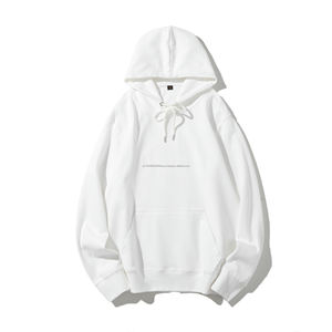 Sudadera con Capucha de Felpa Francesa de Alta Calidad, Bordado Personalizado con Logotipo, Sudadera Blanca de Lujo Premium para Hombre - Product Image 2