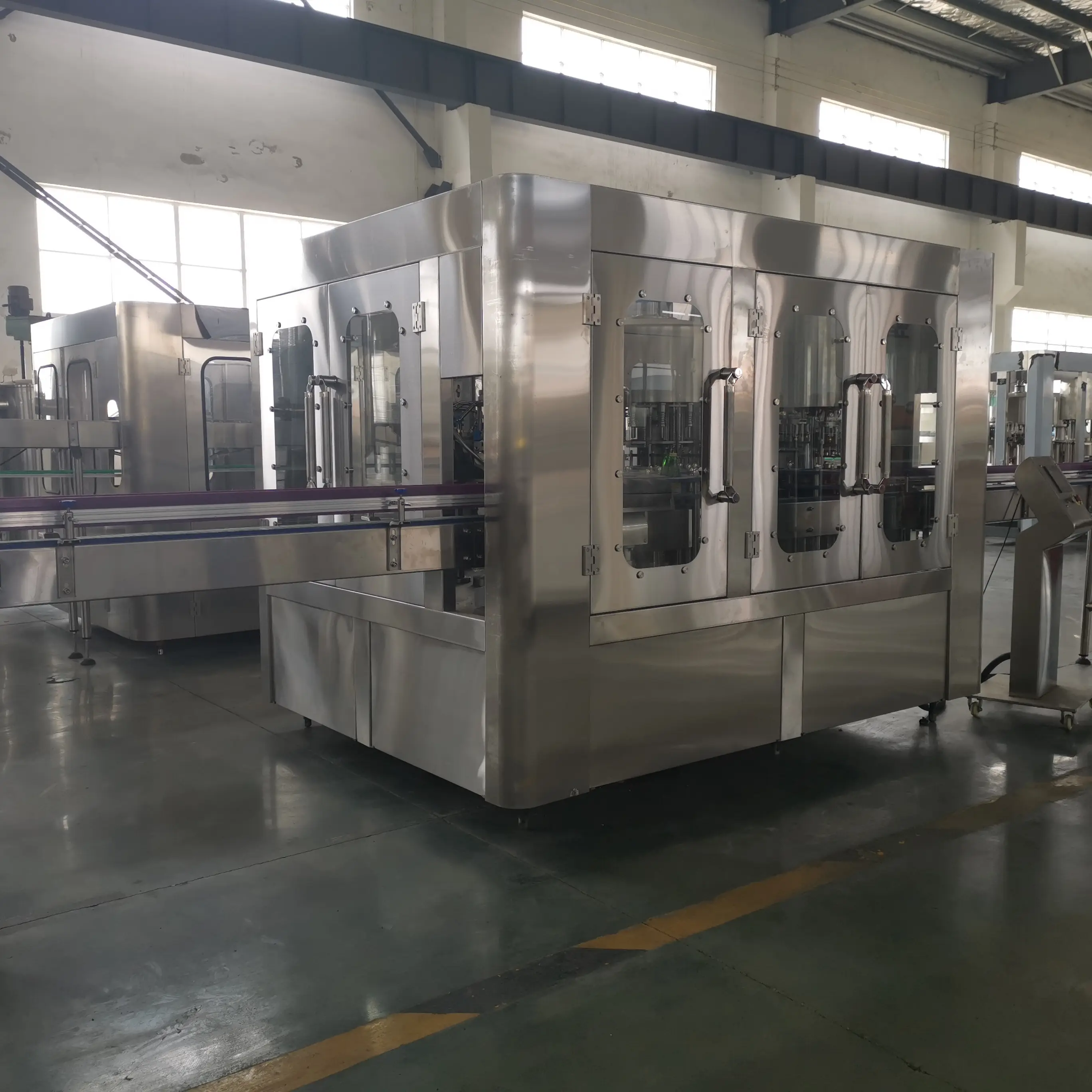 ice tea filling and canning production / energy drink energy drinks cans machine / juice making and bottling machine