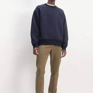 Sweat-shirt thermique à demi-zip pour homme, coupe oversize, épaules tombantes, en molleton épais 500 460 400 g/m², avec logo personnalisé, hiver, 100% - Product Image 6