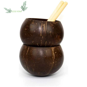 Meilleure vente tasse à boire en coquille de noix de coco naturelle coquille de tasse de noix de coco polie avec support pour fête mariage/tasse de coquille de noix de coco - Product Image 1
