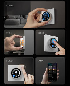 Pantalla de Control Central Inteligente Tuya 2025 con Perilla, Panel Táctil Giratorio de 1.6 Pulgadas con 3 Relés, Personalización de Fondo de Pantalla, Interruptor de Luz Regulable - Product Image 4