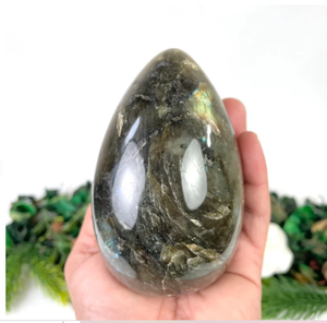 Huevo de labradorita Natural grande, gran oferta, mejor calidad, regalo de cristal Extra grande - Product Image 1