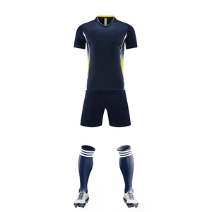 Sarı 2025 futbol forması artı boyutu kısa kollu futbol forması 100% Polyester futbol forması nefes ısı transferi setleri - Product Image 1