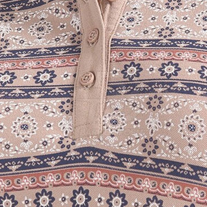 Elegant Collection Women Printed Polo T-Shirt Cotton <b>Blend</b> Women Printed Polo T-Shirt Urban Style Women Printed Polo T-Shirt - Product Image 6
