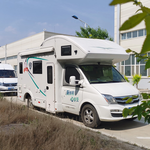 V80c 6m RV Caravana Techo alto Gran espacio Autocaravana con muebles <span class=keywords><strong>Dos</strong></span> camas dobles Inodoro Baño Ducha <span class=keywords><strong>para</strong></span> viajes familiares - Product Image 4