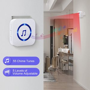 Alerta <span class=keywords><strong>de</strong></span> buzón <span class=keywords><strong>de</strong></span> alerta <span class=keywords><strong>de</strong></span> entrada con <span class=keywords><strong>sensor</strong></span> <span class=keywords><strong>de</strong></span> <span class=keywords><strong>movimiento</strong></span> Daytech, timbre <span class=keywords><strong>de</strong></span> puerta blanco inalámbrico <span class=keywords><strong>para</strong></span> negocios - Product Image 3