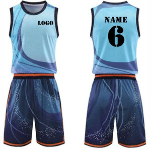 Uniforme de basket-ball de club athlétique haut de gamme imprimé 100% polyester, respirant, couleurs personnalisables, logo d'équipe, professionnel - Product Image 3