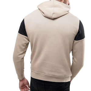 Sweat-shirts surdimensionnés pour hommes en polaire polyester/coton, personnalisables avec logo, pour l'hiver, broderie et impression numérique, teinture unie, écologiques - Product Image 2