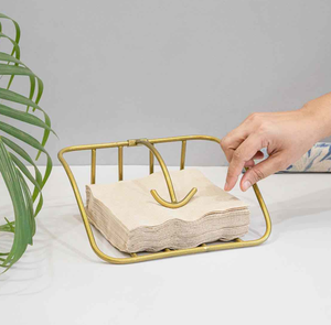 ที่ใส่ทิชชู่ทองเหลืองทรงสี่เหลี่ยมที่ใส่ผ้าเช็ดปากทำมือของตกแต่งโต๊ะดีไซน์ยอดนิยม - Product Image 5