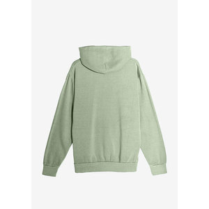 เสื้อฮู้ดดี้ผู้หญิงสีเขียว ผ้าฟลีซเนื้อนุ่ม สวมใส่สบาย ทรงโอเวอร์ไซส์ พิมพ์ลายด้านหลัง ผ้าฟลีซหนานุ่มถัก - Product Image 5