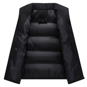 เสื้อกั๊กขนเป็ดสำหรับผู้ชายเสื้อแจ็คเก็ตแขนกุดกันลมกันน้ำมีสไตล์สำหรับใส่ให้ความอบอุ่นในฤดูใบไม้ร่วง - Product Image 2