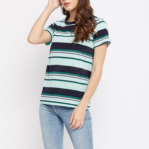 เสื้อยืดผู้หญิงสั่งทำขายส่ง ผ้าฝ้าย 100% เป็นมิตรกับสิ่งแวดล้อม แห้งเร็ว บริการ OEM สไตล์ลำลองล่าสุด - Product Image 5