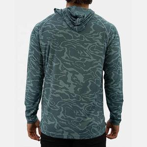 UPF50 + resistente a los rayos UV de manga larga Spandex poliéster pesca camisas con capucha secado rápido rendimiento suave equipo deportivo caza Jersey - Product Image 2