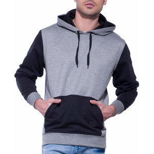 High Quality Casual Men's Pullover Hoodie Custom Logo <b>Combed</b> Cotton Long Sleeve Knitted - Product Image 2