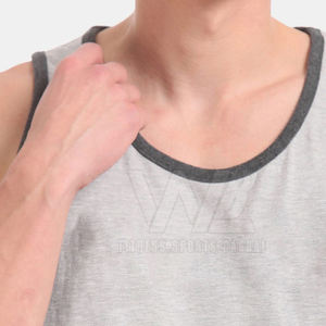 Camiseta sin Mangas para Hombre al por Mayor, Camiseta sin Mangas de Algodón para Hombre, Nuevo Diseño de Camiseta sin Mangas para Hombre para Venta en Línea - Product Image 6