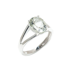 แหวนเงินแท้925แท้พลอยอเมทิสต์สีเขียวสำหรับงานแต่งงานโอเอ็มสำหรับวันเกิดของขวัญวันวาเลนไทน์สำหรับเธอ - Product Image 1