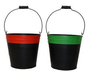 Juego de dos jardineras de metal antiguas con acabado de latón populares, hechas de hierro, jardineras de hierro modernas más vendidas - Product Image 6