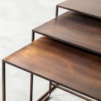 Table d'appoint facile à bas prix Table basse en métal Table gigogne en fer pour Loft hôtel appartement meubles de salon