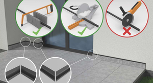 เรโนพลาสต์ ®   โปรไฟล์ฐานอะลูมิเนียมแบบ C LED, วัสดุปิดผิวฐาน, โปรไฟล์ฐาน, บัวเชิงผนัง, ระเบียง, บ้านสวน, พื้นระบายอากาศ - Product Image 5