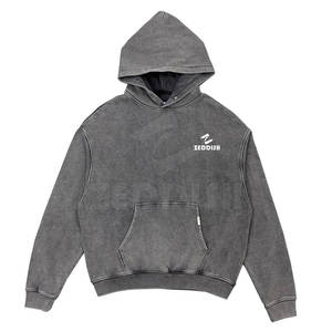 Venta caliente Nueva llegada Sudaderas con capucha de lavado ácido para hombres Estilo único Transpirable Sudaderas con capucha de lavado ácido para hombres en el mejor material - Product Image 1