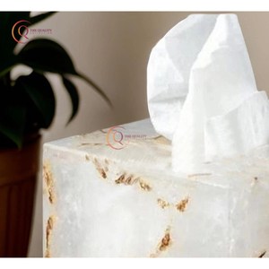 Boîte à mouchoirs en marbre porte-mouchoirs pour commode salle de bain chambre décor à la maison bureau Bar Restaurant accessoires de l'exportateur - Product Image 4