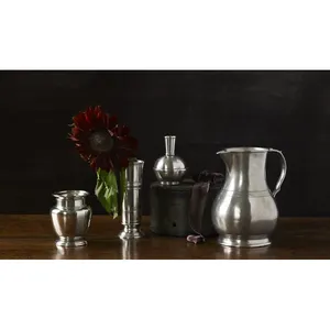 Vase de table en fer texturé fait main de luxe au design côtier pour une décoration élégante de mariage et de scène Décoration d'intérieur vase à fleurs - Product Image 3