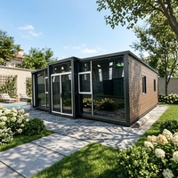 Conteneur élégant de grande capacité de 40 pieds, structure étanche, solution d'hébergement pour appartements et hôtels