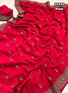 Georgette-Blusa con bordado dorado y piedra, camisa de alta calidad, estilo indio, pakistaní, alta calidad - Product Image 2