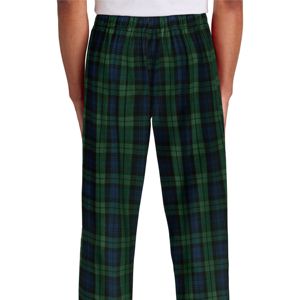 Pantalon de détente vert en flanelle à carreaux pour hommes-Pantalon de nuit confortable et léger, parfait pour se prélasser et porter des vêtements de nuit confortables - Product Image 6