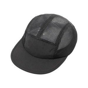 Casquettes de camionneur personnalisées, 7 panneaux, maille, visière plate, snapback, logo frontal, profil bas, réglable, streetwear hip-hop, usine du Vietnam - Product Image 4