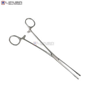 Fórceps de esponja de acero inoxidable para pólipos uterinos quirúrgicos ginecológicos de 24cm - Product Image 3