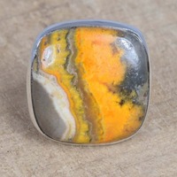 Bague de fiançailles Bumble Bee Turquoise, bijoux fins faits à la main, argent sterling 925 massif plaqué rhodium, pour femmes, avec inscription « Promises »