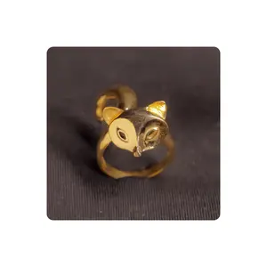 Bijoux fantaisie en laiton de luxe 37x8 Mm anneaux en laiton Vintage Antique luxe femmes bijoux anneaux en laiton - Product Image 1