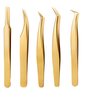 Pince à cils de haute qualité Pince à cils professionnelle en acier inoxydable de précision ultime pour des extensions de cils parfaites - Product Image 1