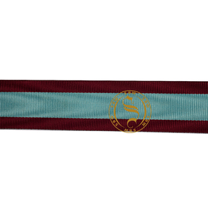 Cinta de grogrén reciclada de alta calidad personalizada OEM al por mayor, cinta personalizable con borde tejido impreso, cintas personalizables - Product Image 1