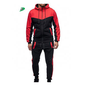 Ensembles de survêtements streetwear en molleton zippés à capuche et pantalons de jogging coupe classique pour hommes avec poche personnalisée et impression par sublimation – Vente en gros - Product Image 1