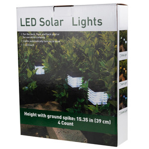 TG64670-KPL 4x LAMPE SOLAIRE LED DE JARDIN PUSH BAR 39cm - Product Image 2