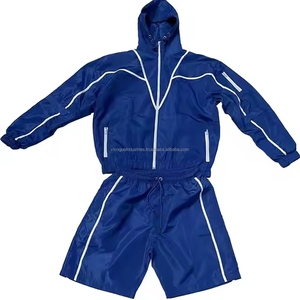 Chándal Deportivo de Invierno Personalizado, Ecológico, de Manga Larga, Impermeable, de Nailon, para Correr al Aire Libre, con Cordón, para Hombre, de Dos Piezas, Cortavientos - Product Image 2