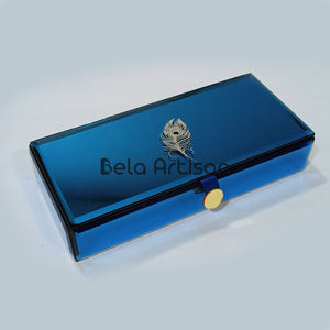 Engraved Personalized Glass <b>Mirror</b> <b>Jewellery</b> <b>Box</b> Custom Keepsake & Trinket Organizer - Product Image 3