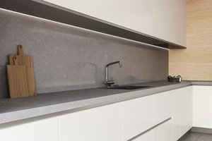Encimeras de Cuarzo Artificial Personalizadas para Cocina y Baño, Encimeras de Granito Carrara Calacata Prefabricadas en Diversos Tamaños, 1 Año de Garantía - Product Image 2