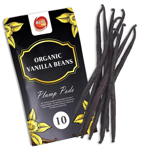 USDA Organic 100% Natural Premium Grade Vanilla Beans 6-9 Inches Long Sri Lanka Vanilla Seed Bulk Supply Rich Aromatic Savor - Product Image 3