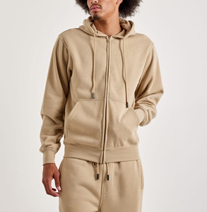 Sudadera con Capucha Extra Grande de Algodón Grueso, Unisex, Personalizable, Estilo Urbano, Cierre Completo, Hombros Caídos, Forro Polar Premium, Suministro Directo de Fábrica - Product Image 1