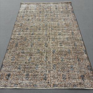 Alfombra Turca Vintage de Lana Marrón, 4.9x7.9 pies (150x240 cm) - Product Image 1