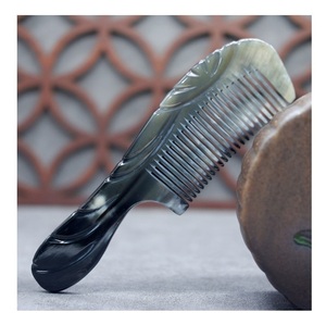 Horn <b>Comb</b> Massage <b>Comb</b> Hair <b>Comb</b> for Smooth Hair Styling - Product Image 1
