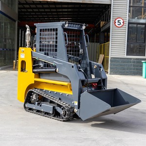 2024Hot! Big Construction Skid <b>Steering</b> Loader Hydraulic Mini Skid Steer Loader Stump Grinder Hydraulic Breaker - Product Image 1