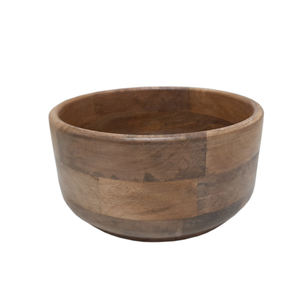 Bol de fruits de forme ronde en bois de nouvelle conception fini naturel pour la maison de table et les hôtels nourriture et collations bols de service faits à la main - Product Image 1