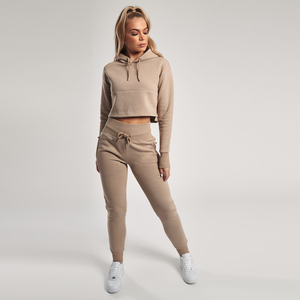 Survêtements pour femmes pour la course à pied en gros joggeurs personnalisés sweats à capuche et pantalons de survêtement ensemble survêtements Slim Fit - Product Image 2